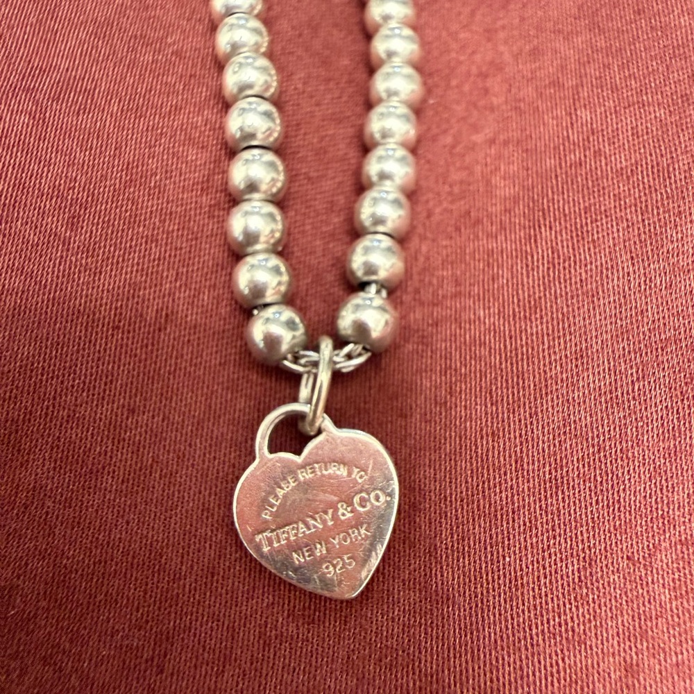 Tiffany & Co. Silver Heart Pendant bracelet